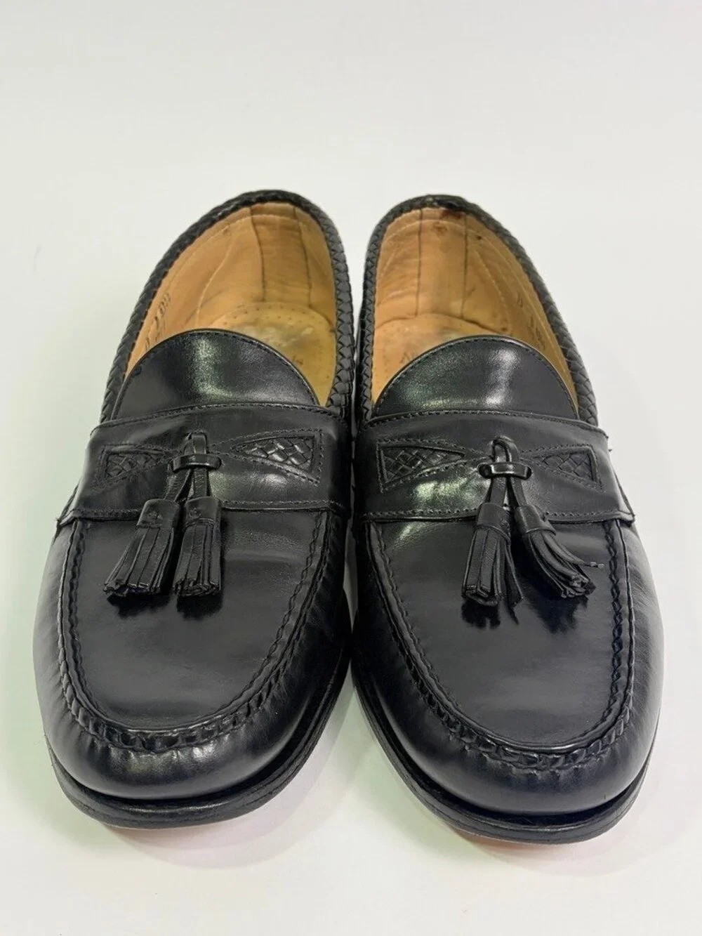 Allen Edmonds Maxfield Loafers Dress Shoes Mens Size 13 Black Leather 47711 USA
